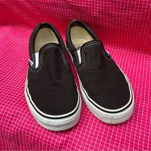 Black Slip-On Vans Size 7 Women’s